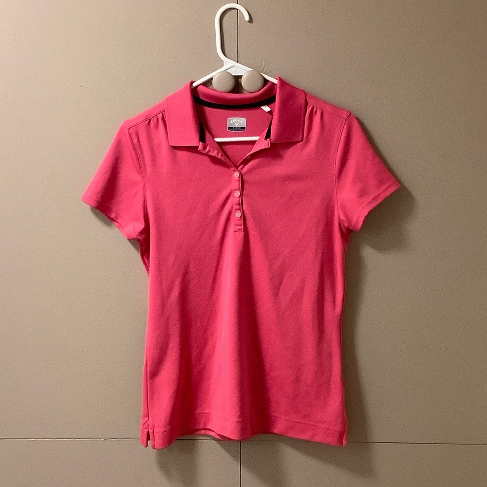 Callaway Bright Pink Polo Shirt